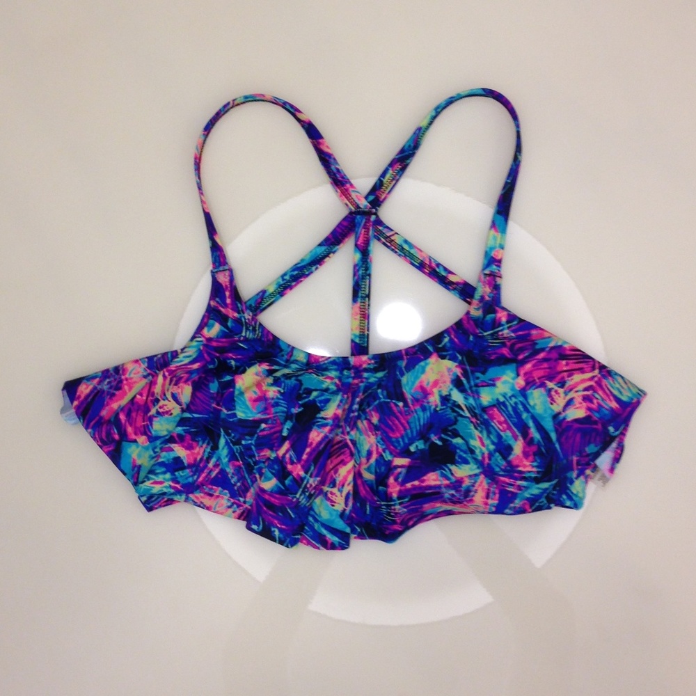 Tropical PINK Bikini Top